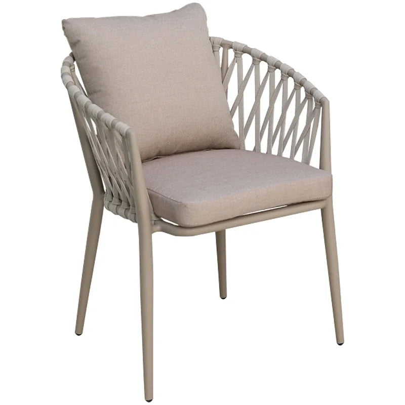 Alumnium Balcony Garden Furniture Set Outdoor Waterproof Lounge Yard Garden