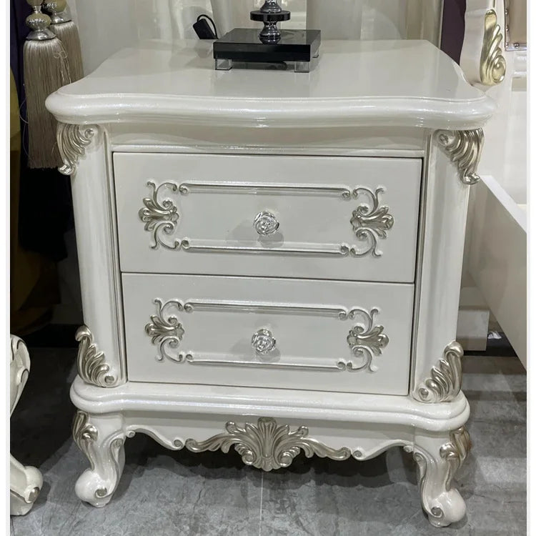 Wooden Modern Bed Frame Double Storage Space Twin Headboards Double Bed