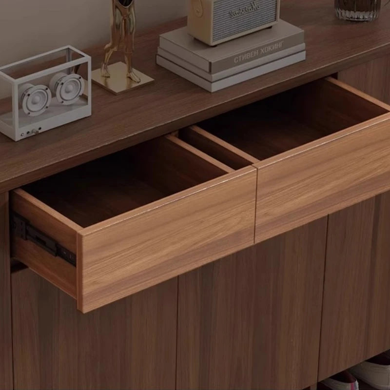 Solid Wood Shoe Cabinet Storage Cabinet Wall Large Capacity Locker Shoe Rack