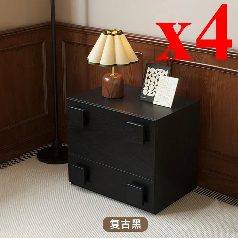 High-end Luxury Solid Wood Card Door Cabinets, Second-hand Double-layer Storage
