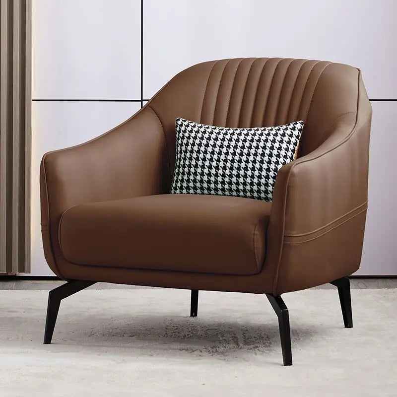 Scandinavian light luxury single sofa chair living room home bedroom leisure chair