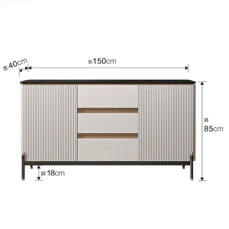 Drawer Living Room Cabinets Kitchen Luxury Display Cabinet Nordic Storage Vitrine