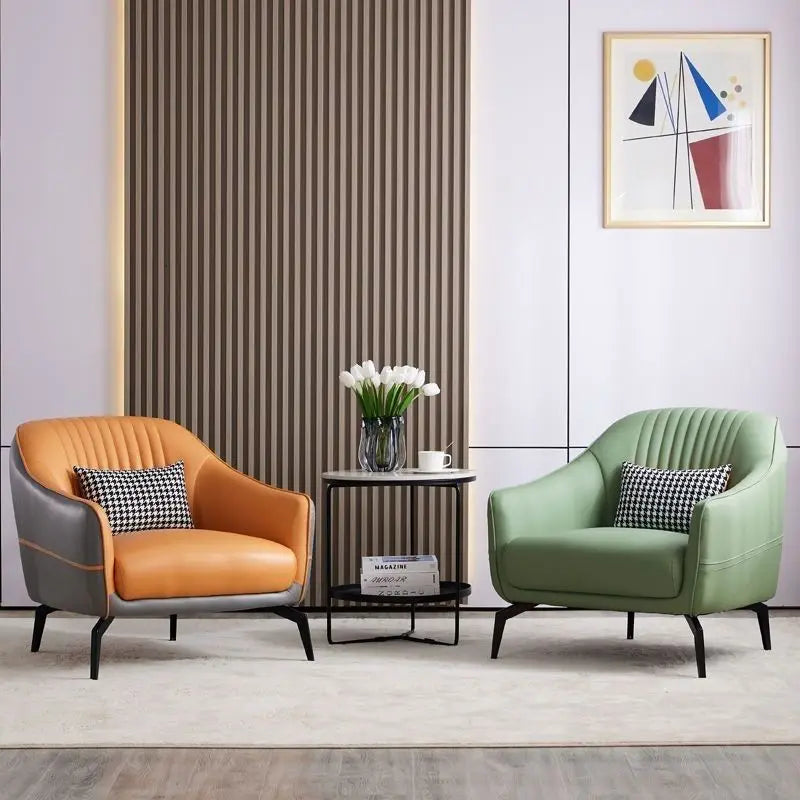 Scandinavian light luxury single sofa chair living room home bedroom leisure chair