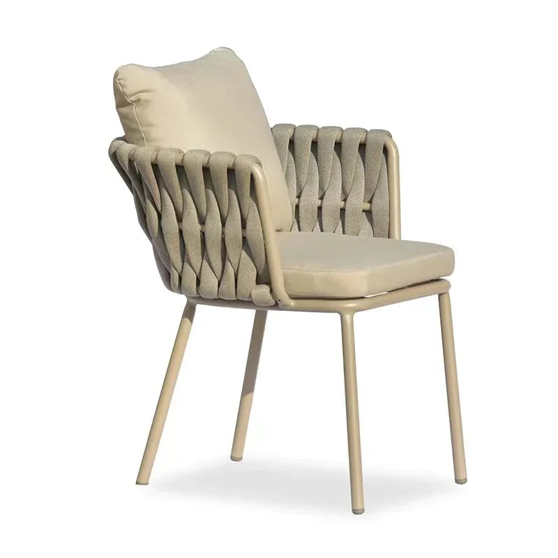 Alumnium Balcony Garden Furniture Set Outdoor Waterproof Lounge Yard Garden