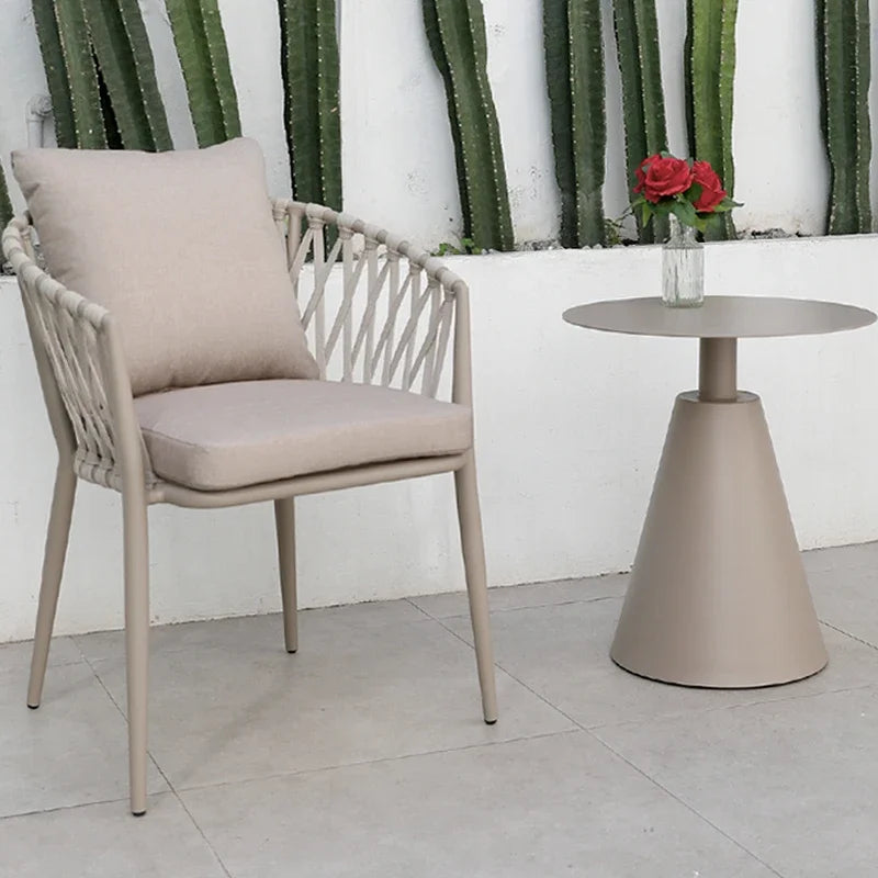 Alumnium Balcony Garden Furniture Set Outdoor Waterproof Lounge Yard Garden